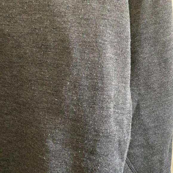 Grayson Threads Graphic Good Vibes Gray Raglan Oversized Lounge Sweatshirt - Picture 6 of 9